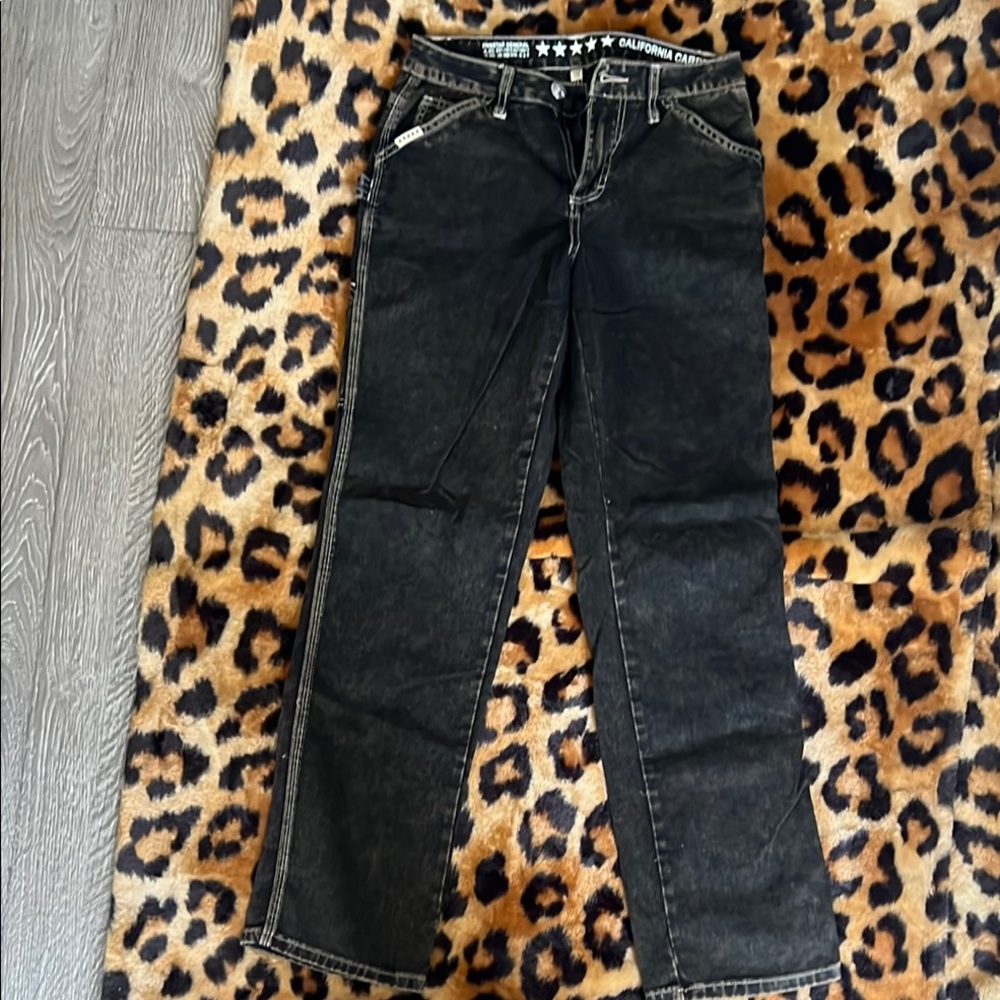 Black Fivestar General Carpenter Jeans for Women